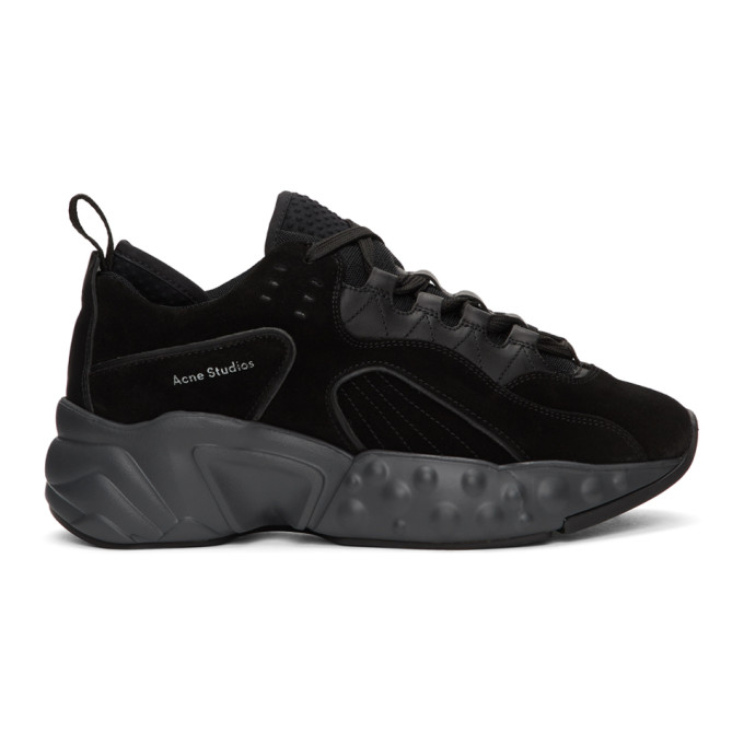 ACNE STUDIOS ACNE STUDIOS BLACK SUEDE ROCKAWAY SNEAKERS