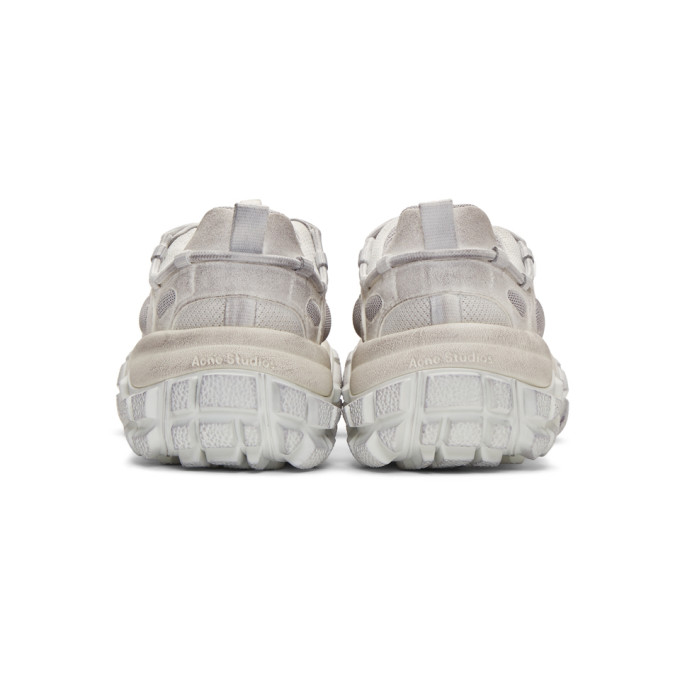 ACNE STUDIOS ACNE STUDIOS WHITE BOLZTER M TUMBLED SNEAKERS