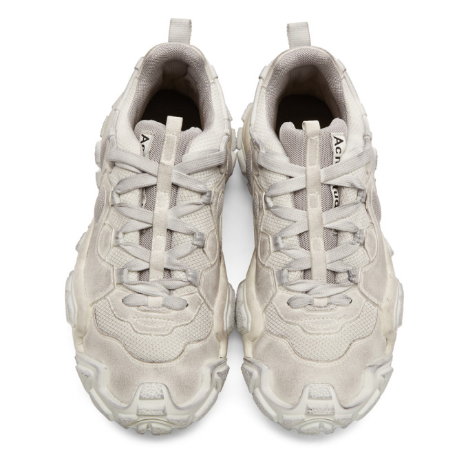 ACNE STUDIOS ACNE STUDIOS WHITE BOLZTER M TUMBLED SNEAKERS