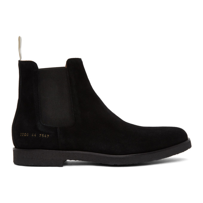 Common Projects Suede Chelsea Boots In 
