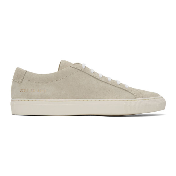COMMON PROJECTS COMMON PROJECTS OFF-WHITE SUEDE ACHILLES SNEAKERS