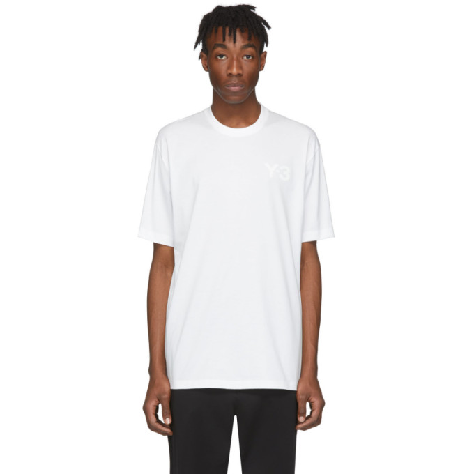 y3 white t shirt