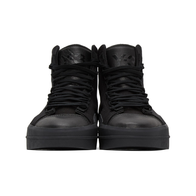 Y-3 Y-3 BLACK YUBEN MID SNEAKERS