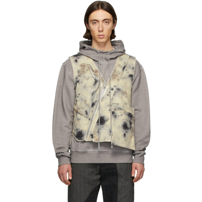 Diesel Red Tag X A-cold-wall* Tie-dye Denim Gilet In Brws