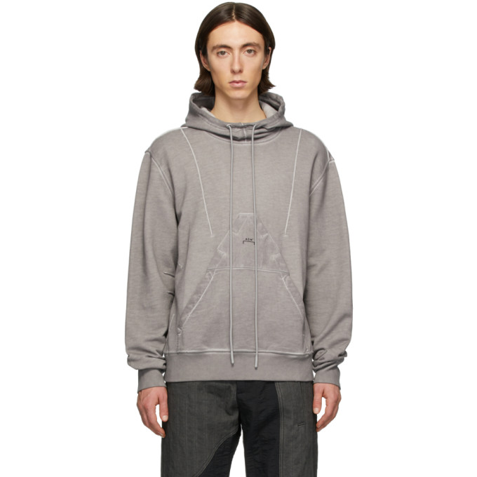 DIESEL RED TAG DIESEL RED TAG GREY A-COLD-WALL* EDITION GARMENT-DYED HOODIE