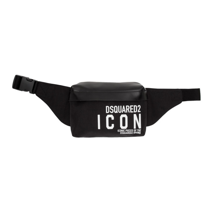 DSQUARED2 DSQUARED2 BLACK ICON BELT BAG