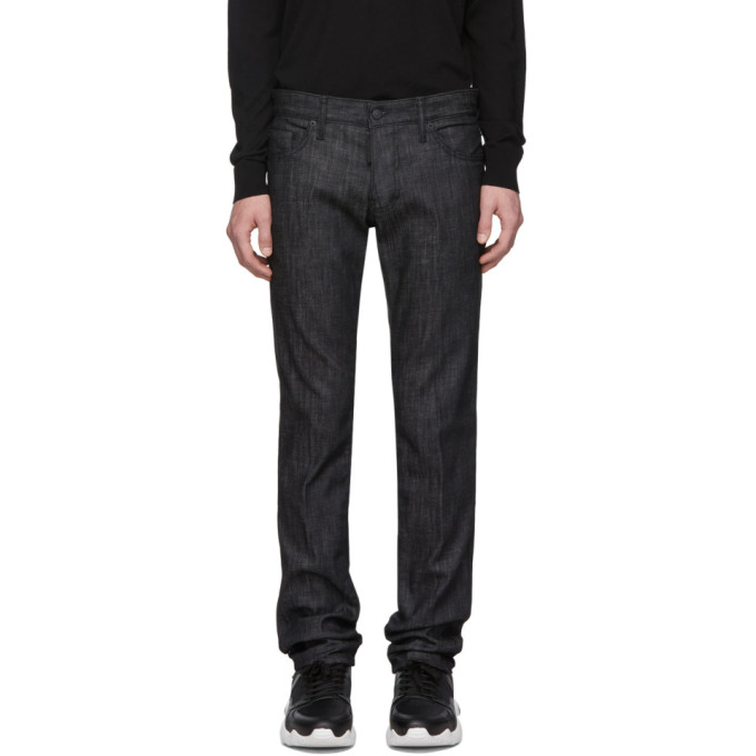 Dsquared2 Black Resin Jeans In 900 Black