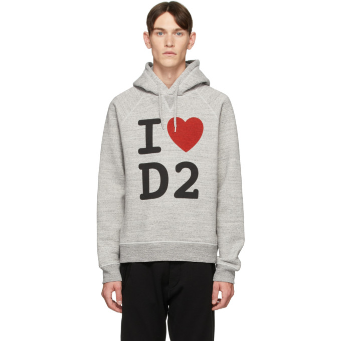 Hoodies reversible fleece knit sporty grey melange and combination two in one