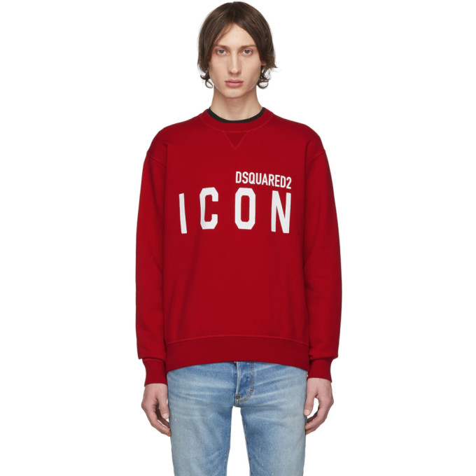 DSQUARED2 DSQUARED2 RED ICON SWEATSHIRT