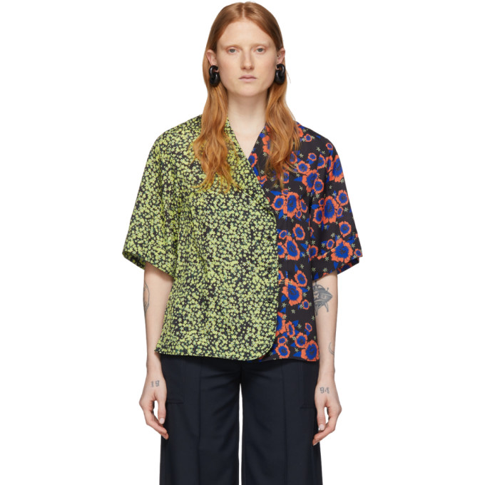 ROKH ROKH MULTICOLOR BOWLING UTILITY SHIRT