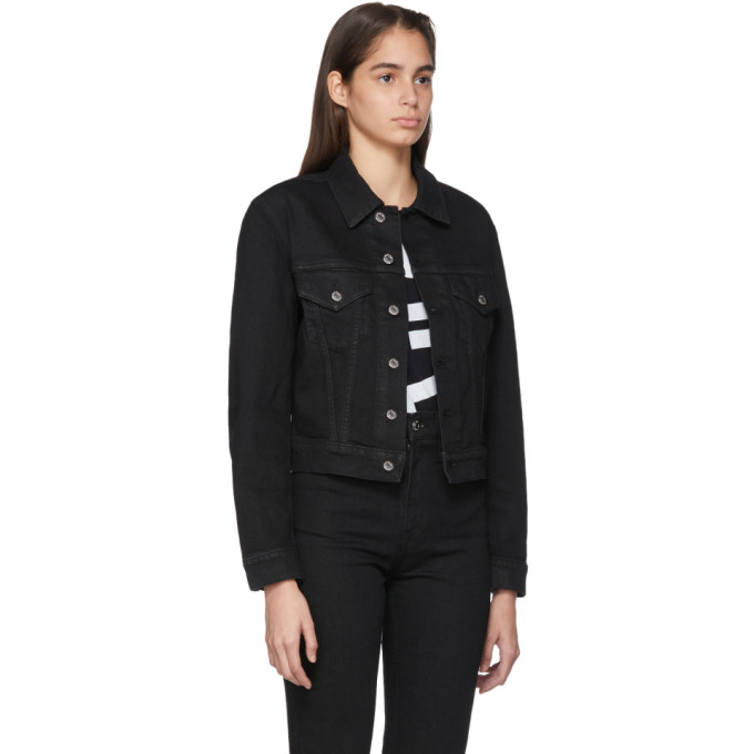 HELMUT LANG HELMUT LANG BLACK DENIM MASC TRUCKER JACKET
