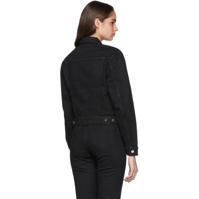 HELMUT LANG HELMUT LANG BLACK DENIM MASC TRUCKER JACKET