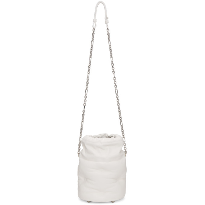 MAISON MARGIELA MAISON MARGIELA WHITE GLAM SLAM BUCKET BAG