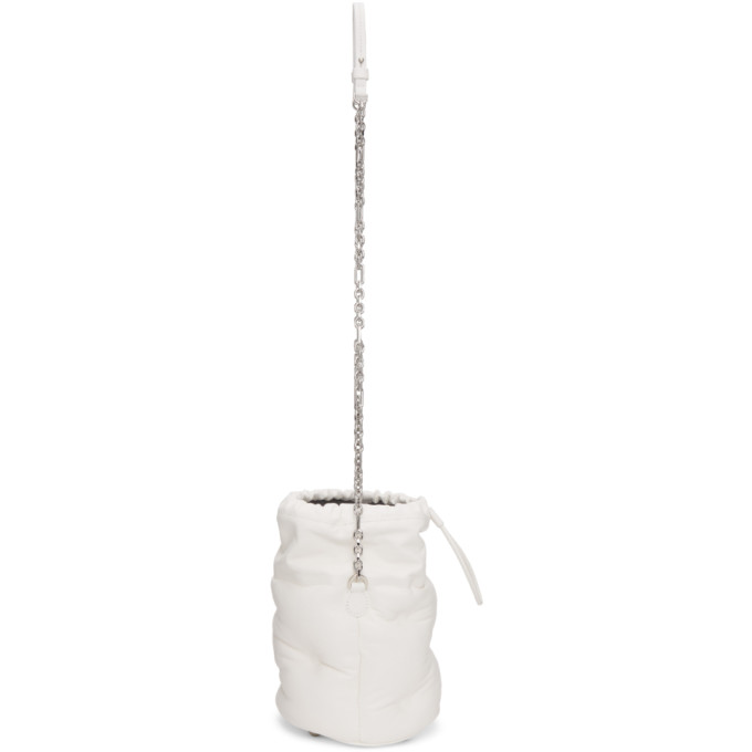 MAISON MARGIELA MAISON MARGIELA WHITE GLAM SLAM BUCKET BAG