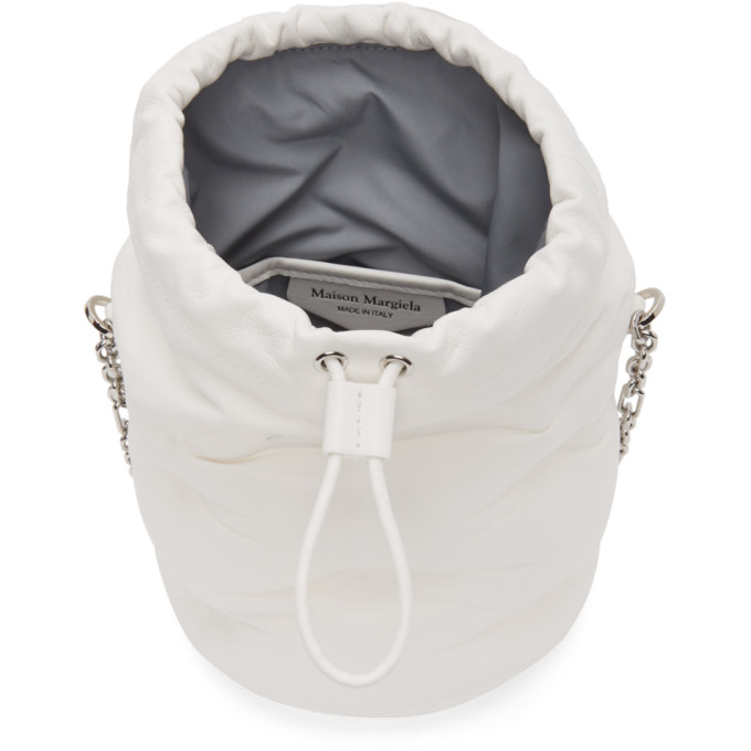 MAISON MARGIELA MAISON MARGIELA WHITE GLAM SLAM BUCKET BAG