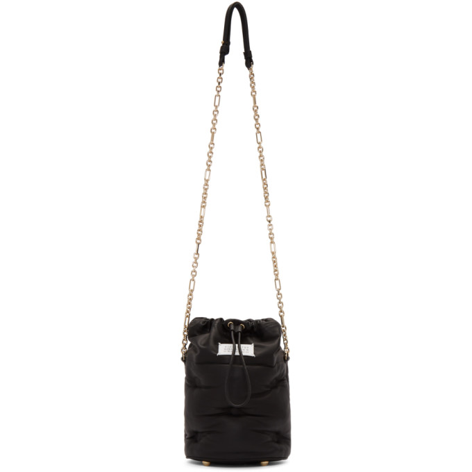 MAISON MARGIELA MAISON MARGIELA BLACK GLAM SLAM BUCKET BAG