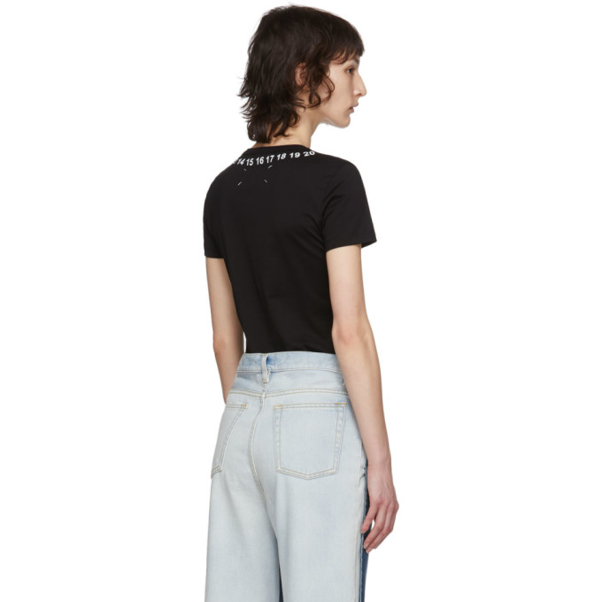 MAISON MARGIELA MAISON MARGIELA BLACK NUMBERS T-SHIRT