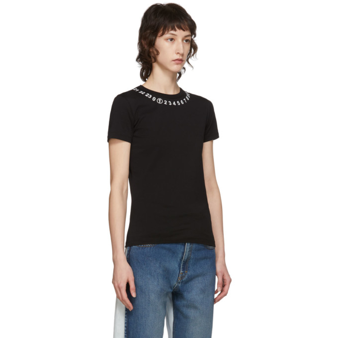 MAISON MARGIELA MAISON MARGIELA BLACK NUMBERS T-SHIRT