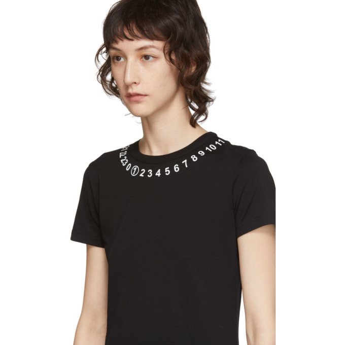 MAISON MARGIELA MAISON MARGIELA BLACK NUMBERS T-SHIRT