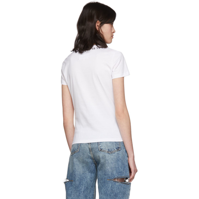 MAISON MARGIELA MAISON MARGIELA WHITE NUMBERS T-SHIRT