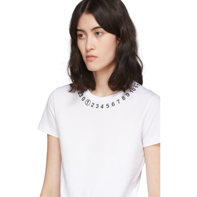 MAISON MARGIELA MAISON MARGIELA WHITE NUMBERS T-SHIRT