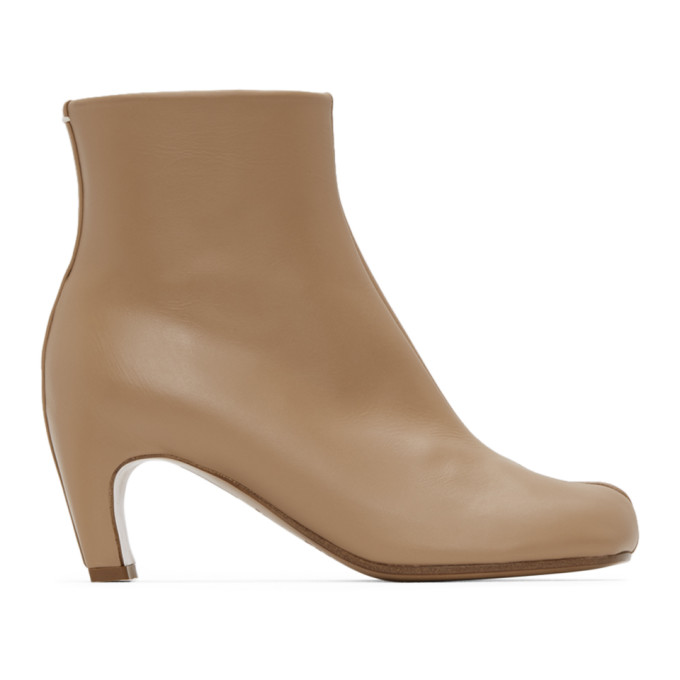 MAISON MARGIELA MAISON MARGIELA BEIGE LOW HEEL TABI BOOTS