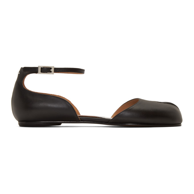 MAISON MARGIELA MAISON MARGIELA BLACK TABI MARY JANE BALLERINA FLATS