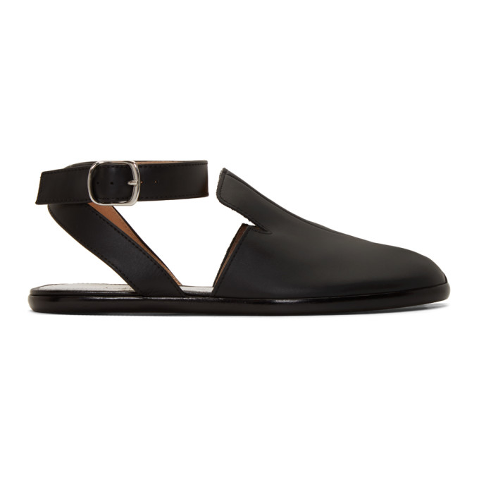 MAISON MARGIELA MAISON MARGIELA BLACK OPEN BACK TABI LOAFERS