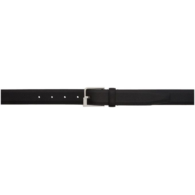 MAISON MARGIELA MAISON MARGIELA BLACK LEATHER BELT