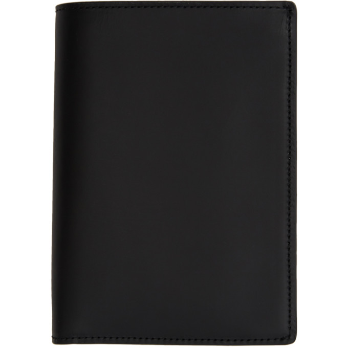 MAISON MARGIELA MAISON MARGIELA BLACK INTEGRATED ZIP POUCH BIFOLD WALLET