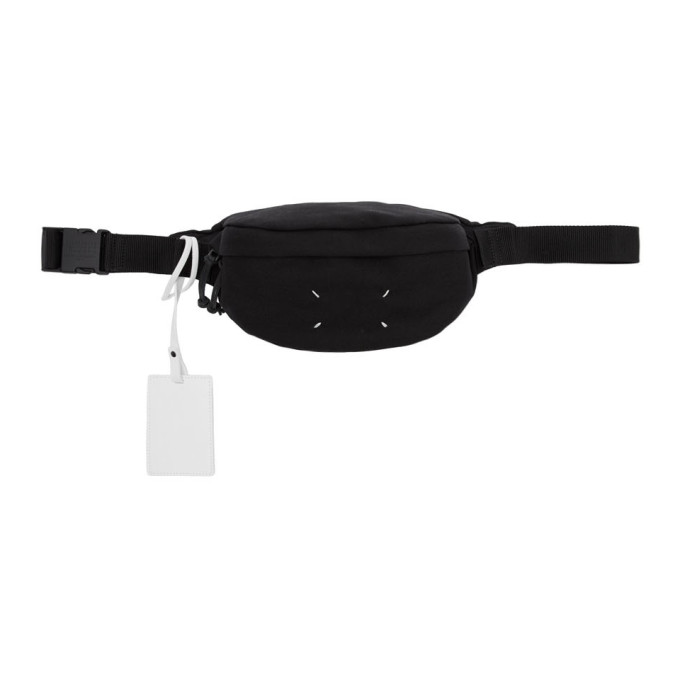black canvas bum bag