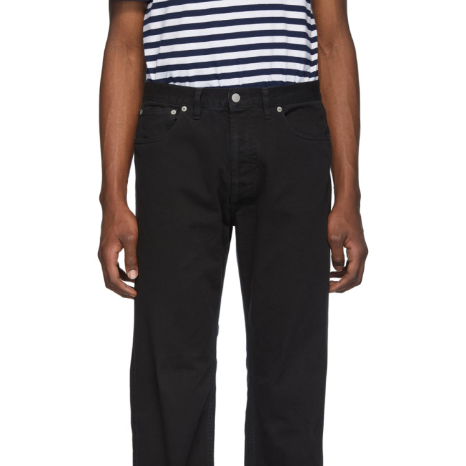 MAISON MARGIELA MAISON MARGIELA BLACK GARMENT-DYED JEANS