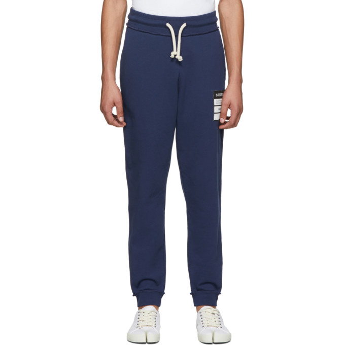 Maison Margiela Navy Stereotype Lounge Trousers In 478 Violeti