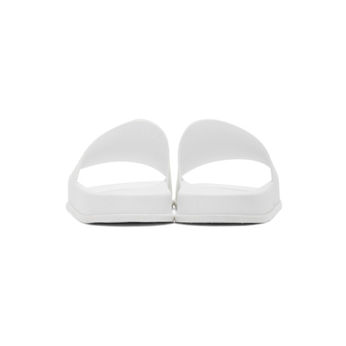 MAISON MARGIELA MAISON MARGIELA WHITE SHOWER SLIDE SANDALS