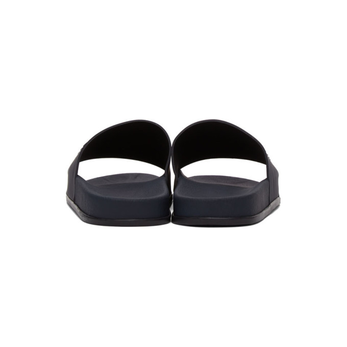 MAISON MARGIELA MAISON MARGIELA NAVY LOGO POOL SLIDES