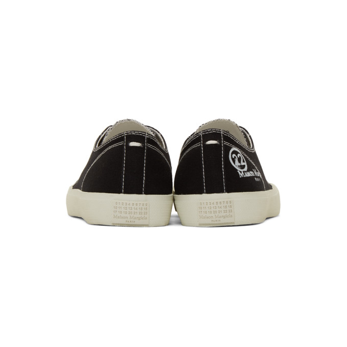 MAISON MARGIELA BLACK TABI SNEAKERS