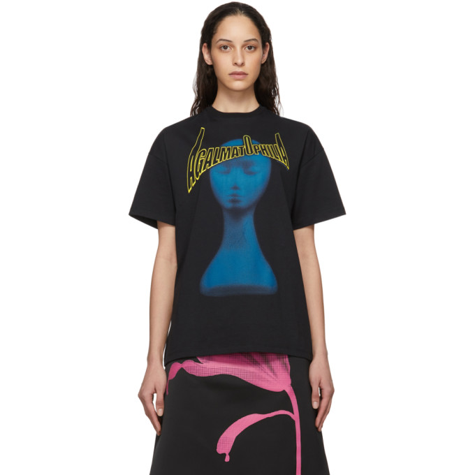 CHRISTOPHER KANE CHRISTOPHER KANE 黑色“AGALMATOPHILIA” T 恤