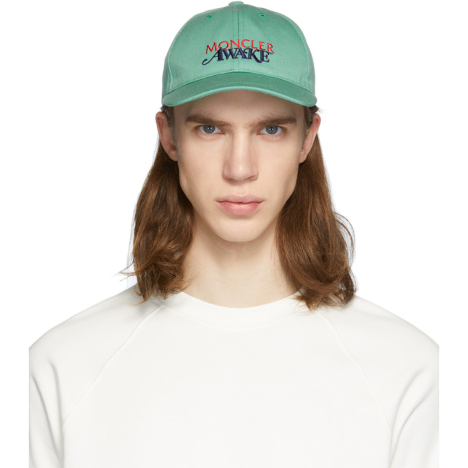 Moncler Genius 2 Moncler 1952 Green Awake NY Edition Logo Cap