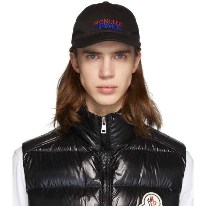 Moncler Genius 2 Moncler 1952 Black Awake NY Edition Logo Cap