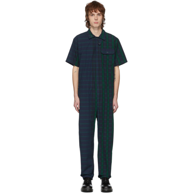 ENGINEERED GARMENTS ENGINEERED GARMENTS MULTICOLOR BLACKWATCH COMBI JUMPSUIT