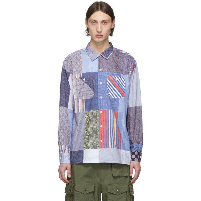 ENGINEERED GARMENTS ENGINEERED GARMENTS MULTICOLOR PATCHWORK PRINT SHIRT