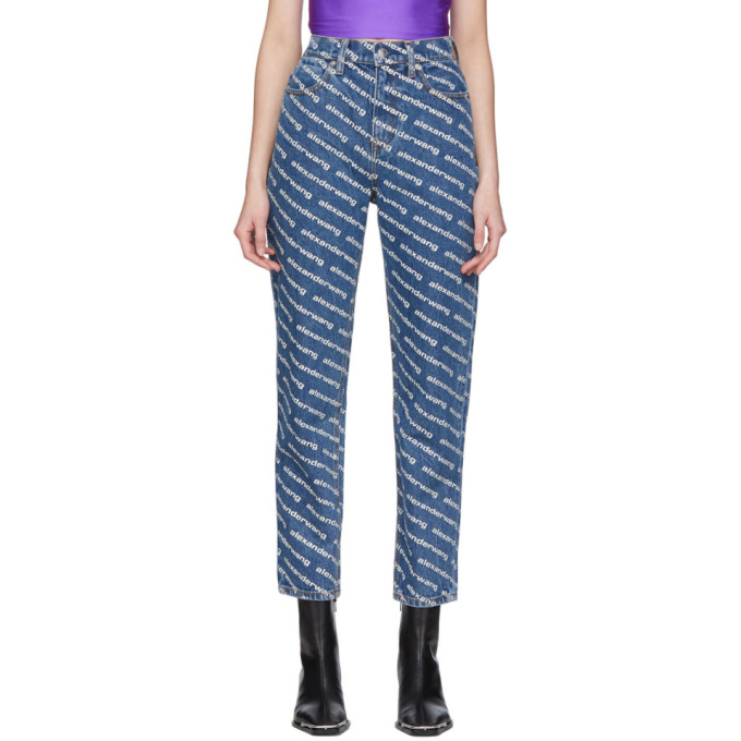 ALEXANDER WANG Blue Bluff Classic High-Rise Jeans