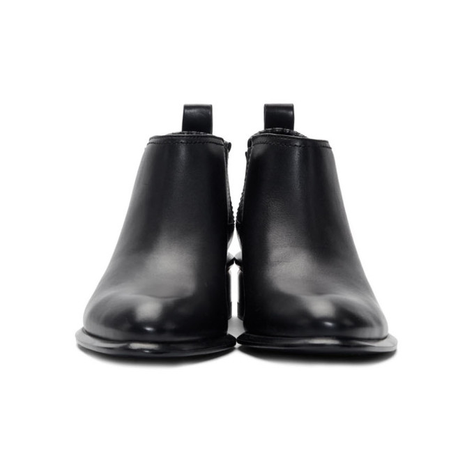 ALEXANDER WANG ALEXANDER WANG BLACK AND ROSE GOLD KORI BOOTS