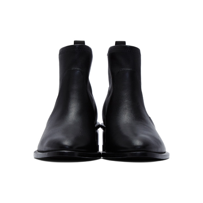 ALEXANDER WANG ALEXANDER WANG BLACK STRETCH KORI BOOTS