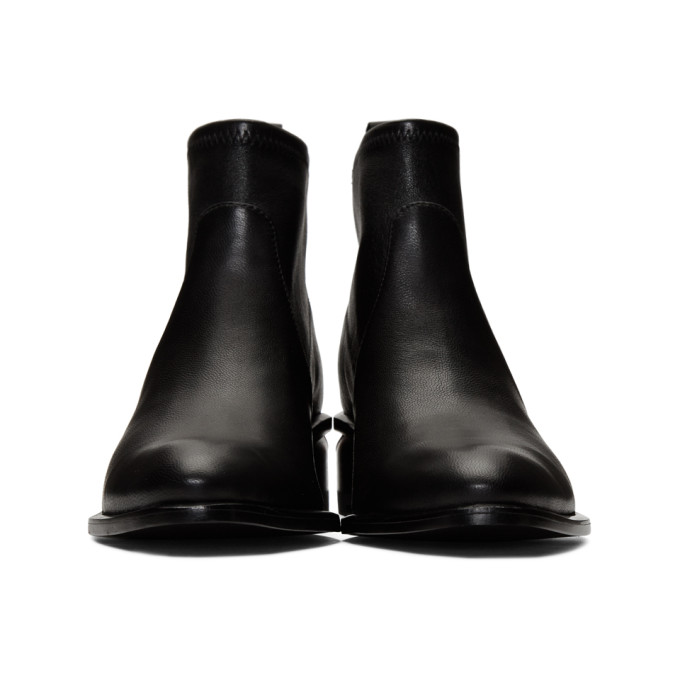 ALEXANDER WANG ALEXANDER WANG BLACK STRETCH KORI BOOTS