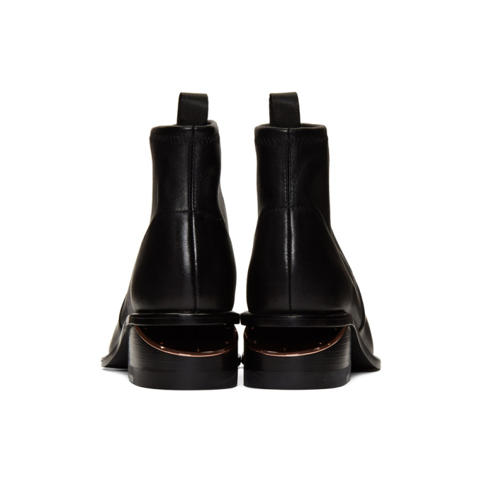 ALEXANDER WANG ALEXANDER WANG BLACK STRETCH KORI BOOTS