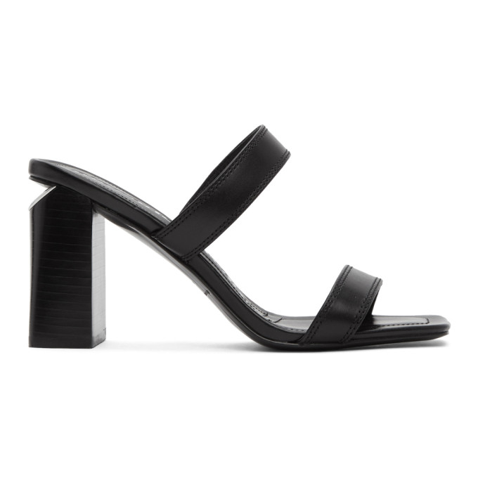ALEXANDER WANG ALEXANDER WANG BLACK HAYDEN HEELED SANDALS