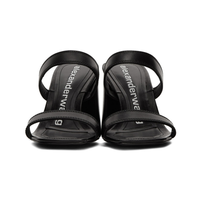 ALEXANDER WANG ALEXANDER WANG BLACK HAYDEN HEELED SANDALS