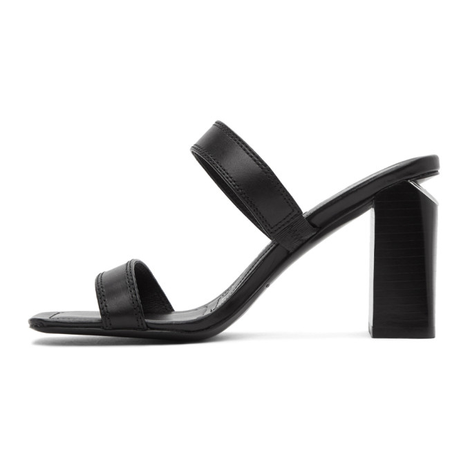 ALEXANDER WANG ALEXANDER WANG BLACK HAYDEN HEELED SANDALS
