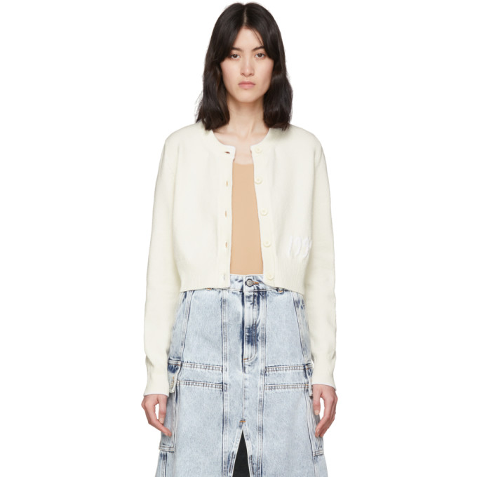 Mm6 Maison Margiela Off-white 1994 Cardigan In 101f Offwhi